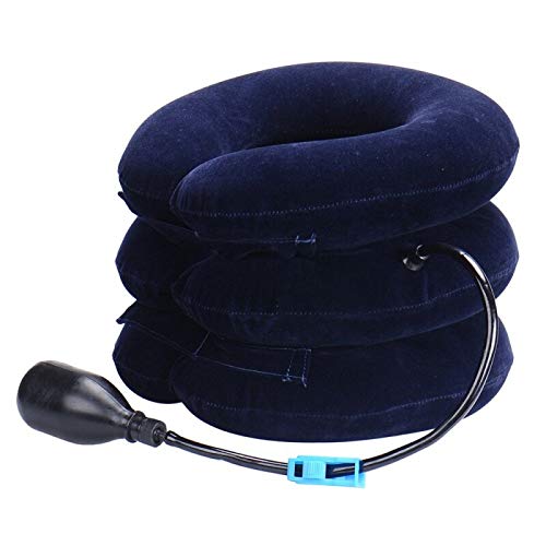 Plenteous Portable Neck Pillow Three Layers Tractor for Cervical Spine Neck Back Shoulder PainSoft Valvet - Image 1