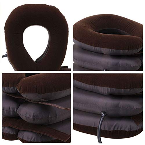 Plenteous Portable Neck Pillow Three Layers Tractor for Cervical Spine Neck Back Shoulder PainSoft Valvet - Image 4