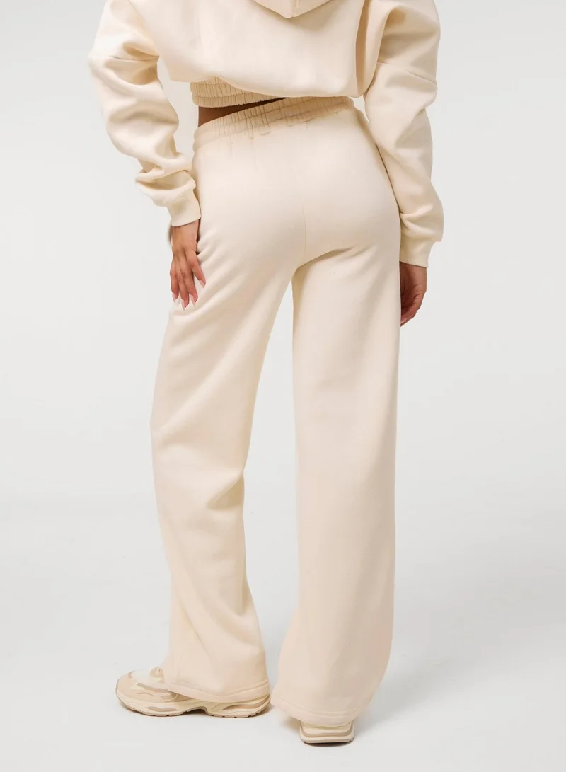 بينك فانيلا Fleece Lined Straight Leg Joggers