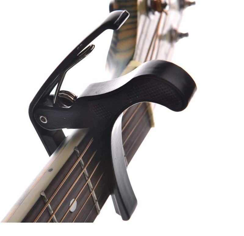 Imaginea® Guitar capo with 5 Picks One Hand Trigger Quick Change Metal Alloy Guitar Capo for Acoustic Guitar, Electric Guitar and Ukulele - Image 2
