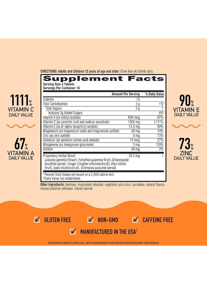 Airborne - Chewable Immune Support Berry 64 Tablets  - Image 4