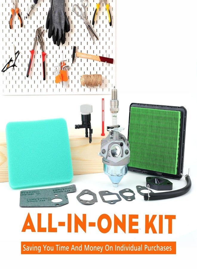 Hipa مكربن هيبا GCV190 مع فلتر هواء لمحركات هوندا GCV 190، GCV190A، GCV190LA، HRB217، HRX217، HRX217K1، HRX217K2، جزازة العشب، شمعة إشعال 16100-Z0Y-813 - Image 5