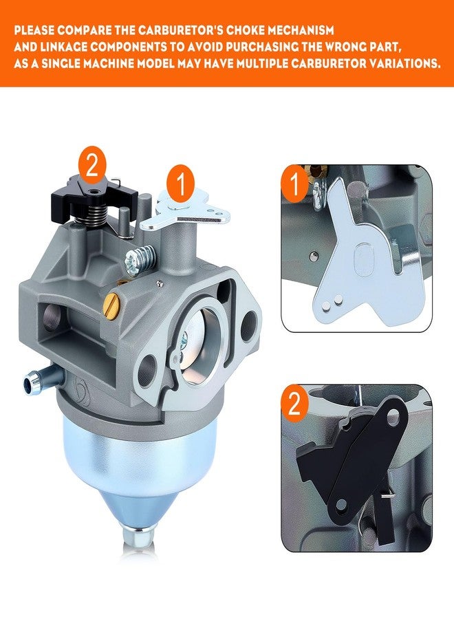 Hipa مكربن هيبا GCV190 مع فلتر هواء لمحركات هوندا GCV 190، GCV190A، GCV190LA، HRB217، HRX217، HRX217K1، HRX217K2، جزازة العشب، شمعة إشعال 16100-Z0Y-813 - Image 2