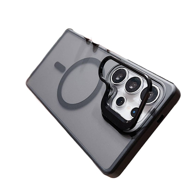 MagSafe Samsung Galaxy S24 Case PC for Kickstand and Matte Finish and Skin Feel in Black for Indoor Use - Image 2