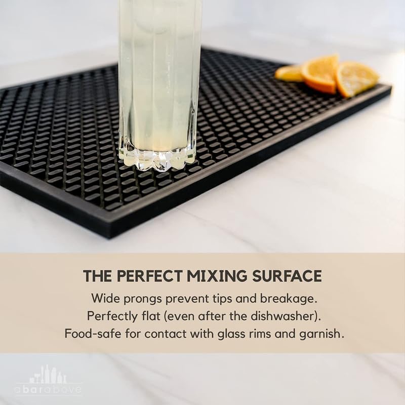A Bar Above Premium A Bar Above Heavy Duty Bar Mat – Food-Safe Silicone Mat – Bar Mats for Bartending & Coffee - Commercial Strength Bartender Accessories Dish Drying Mat for Kitchen Counter - Barista Accessories - Image 3