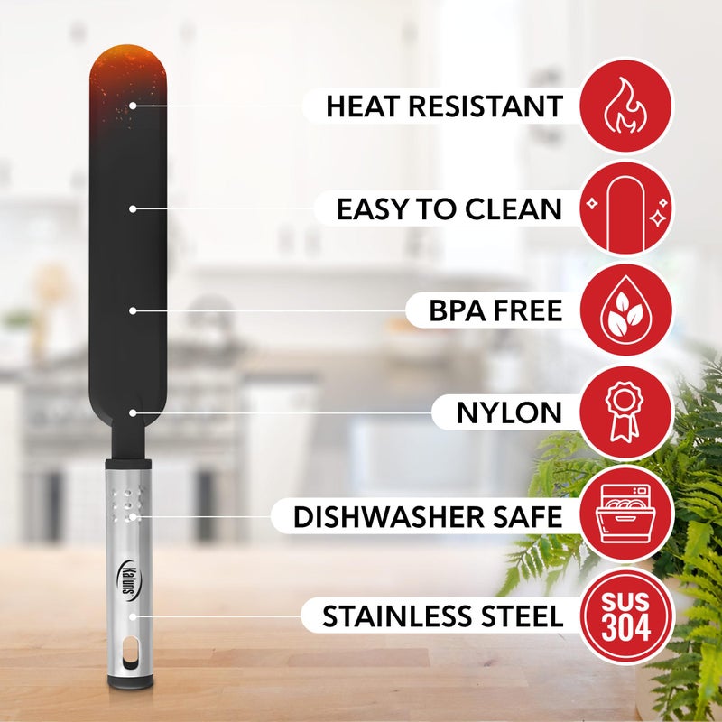 Kaluns Silicone Spatula Set, 17 Piece Baking Utensils, Nylon and Stainless Steel, Non Stick and Heat Resistant Bakeware set New Baker's Gadget Tools Collection - Image 3
