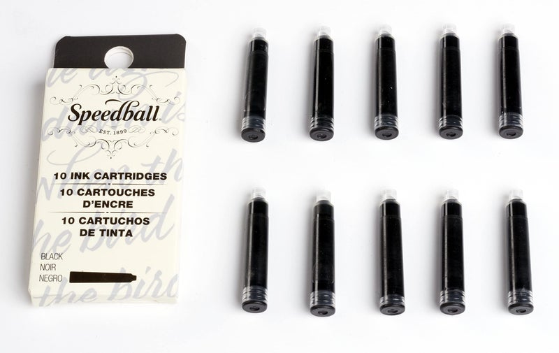 Speedball New! Speedball Fountain Pen Ink Cartridges Set-10/Pkg - Image 2