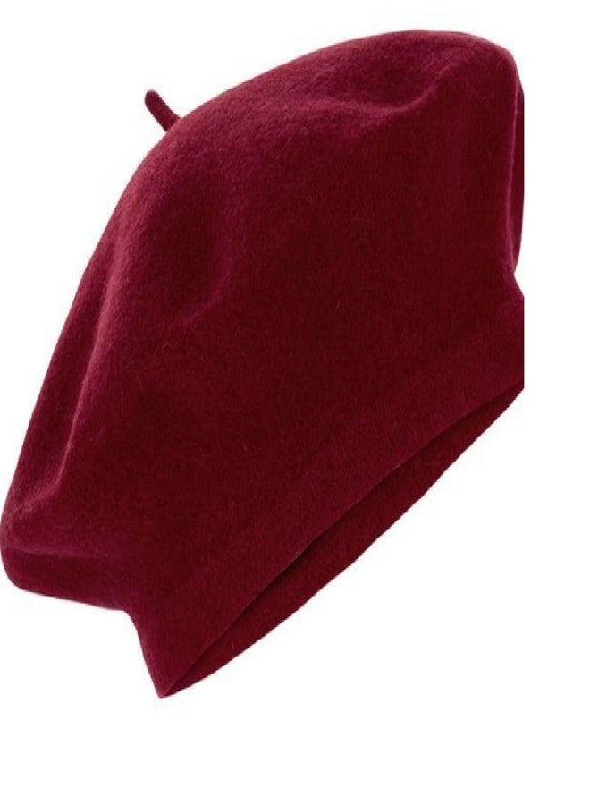 Ventewa Spain Unisex Wool Blend French Artist Beret Hat (Maroon), Free Size, multicolor - Image 5