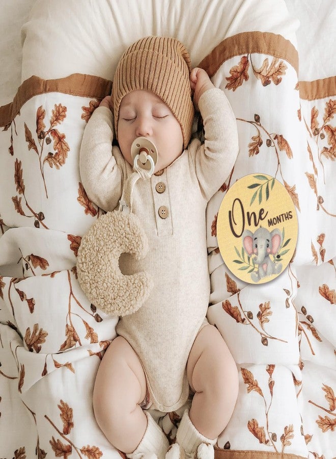 وسيكس بطاقات علامات مراحل نمو الطفل الشهرية، 10 علامات "مرحبًا بالعالم" على الوجهين لحديثي الولادة، أول علامة لمرحلة نمو طفلي في العطلة لحفل استقبال المولود الجديد، هدايا عيد الميلاد - Image 4