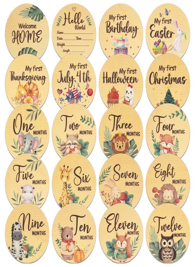 وسيكس بطاقات علامات مراحل نمو الطفل الشهرية، 10 علامات "مرحبًا بالعالم" على الوجهين لحديثي الولادة، أول علامة لمرحلة نمو طفلي في العطلة لحفل استقبال المولود الجديد، هدايا عيد الميلاد - Image 1