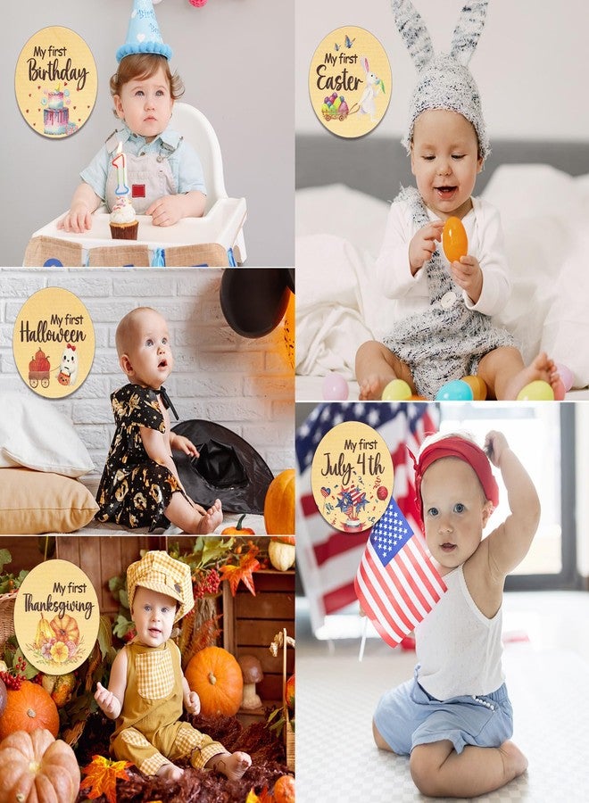 وسيكس بطاقات علامات مراحل نمو الطفل الشهرية، 10 علامات "مرحبًا بالعالم" على الوجهين لحديثي الولادة، أول علامة لمرحلة نمو طفلي في العطلة لحفل استقبال المولود الجديد، هدايا عيد الميلاد - Image 3