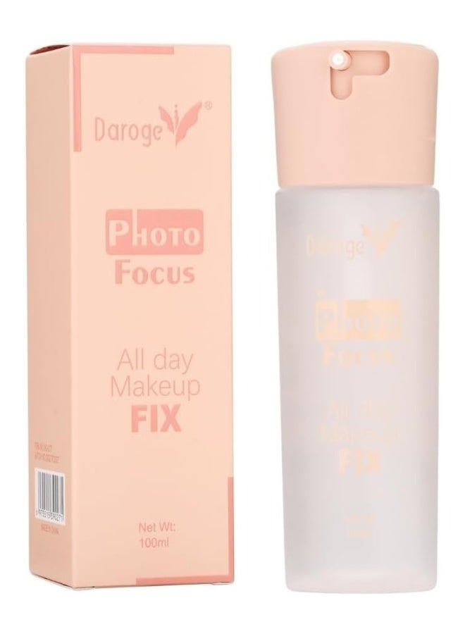 daroge All Day Long Lasting Makeup Setting Spray Make Up Fixing Sealer Spray Mist Lightweight Smooth Natural Finishing oily skin hydrating face spray Matte 100 ML - Image 1