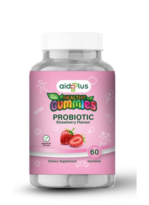 Kids Probiotic Gummy – 60 Gummies, Dietary Supplement For Digestive And Immune Support, Gluten-Free, Berry Flavored