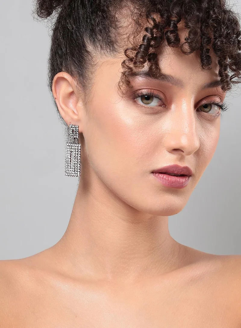 SOHI Dazzling Dewdrop Artificial Drop Earring Jewellery