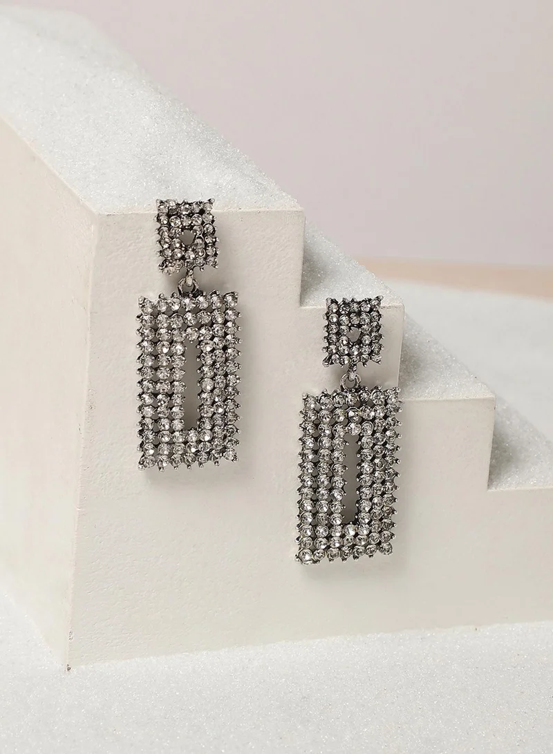 SOHI Dazzling Dewdrop Artificial Drop Earring Jewellery