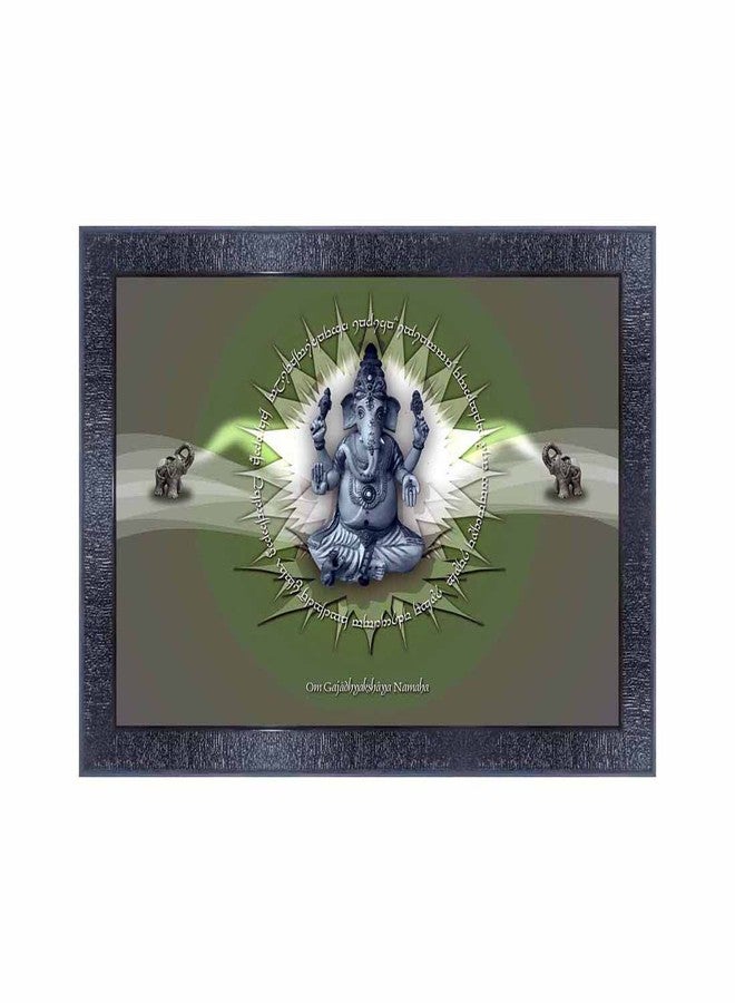 pnf Poster And Frames Ganesh Ji Wooden Photo Frame With Acrylic Sheet | For Living, Pooja Room | Home Decoration Item | Best Gifting Option (10 * 14inch,Multicolour,Synthetic) 15462 - Image 1