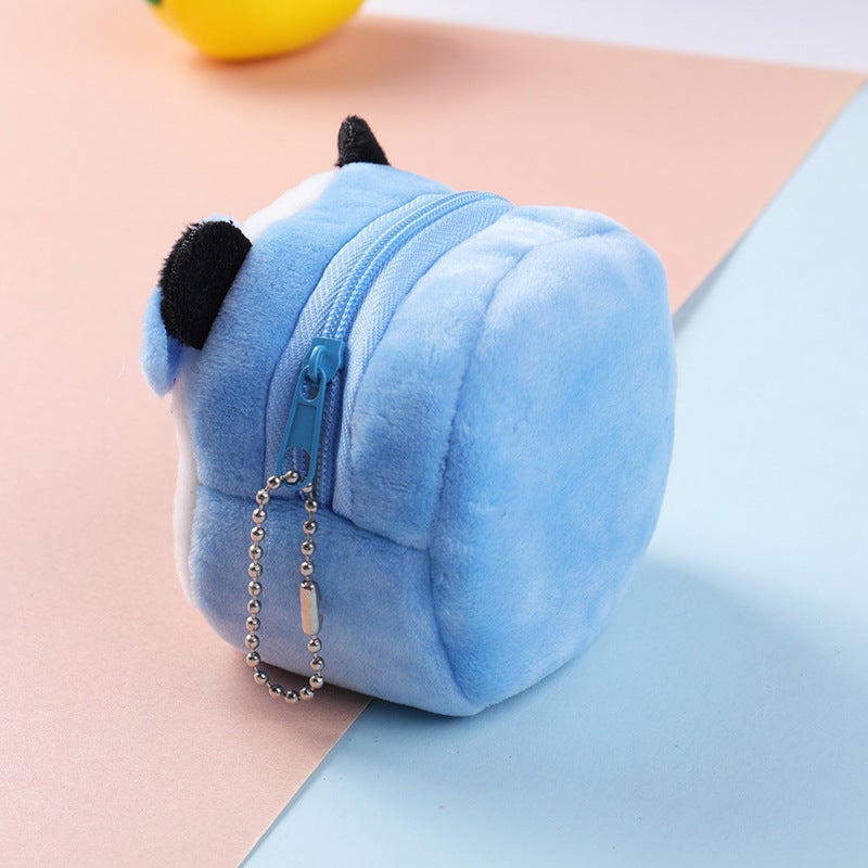 Cartoon Plush Three-Dimensional Coin Purse Cute Coin Bag Key Bag Girls Children Students Yiwu Small Gifts - Image 4