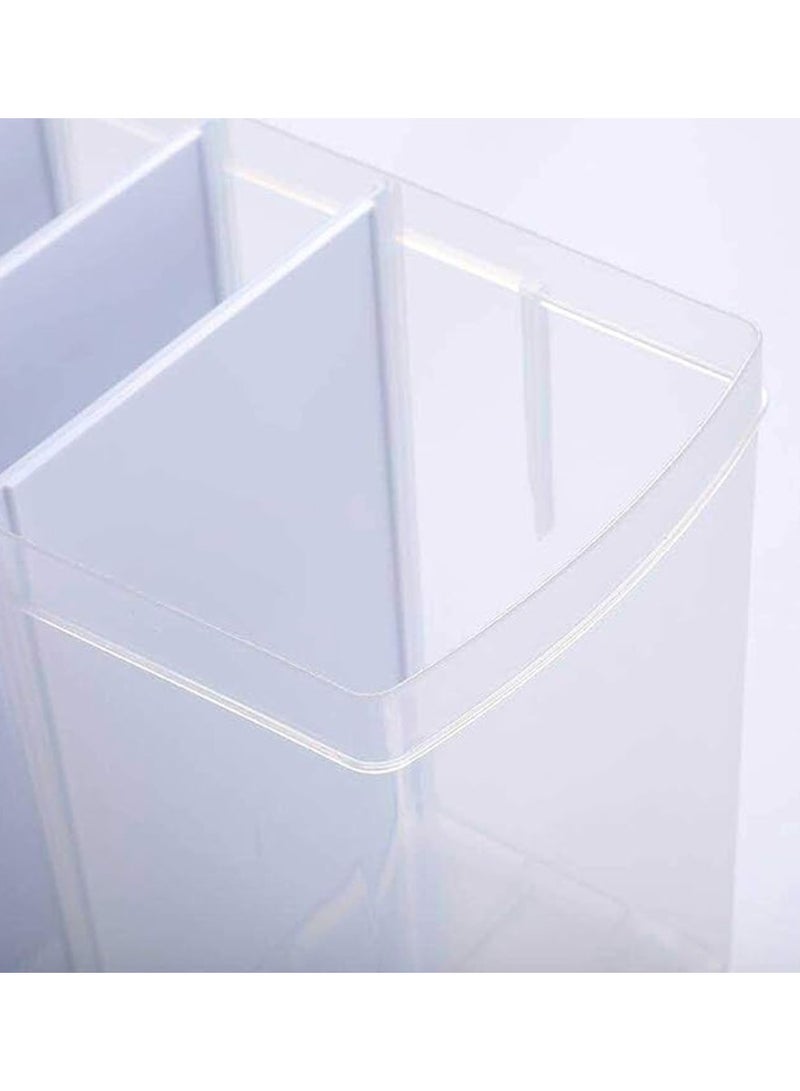 Wall Mounted 6 Compartment Food Dispenser, Capacity 5X1.5L And 1X3L Grain Cereal Dispenser And Rice Dispenser For Kitchen