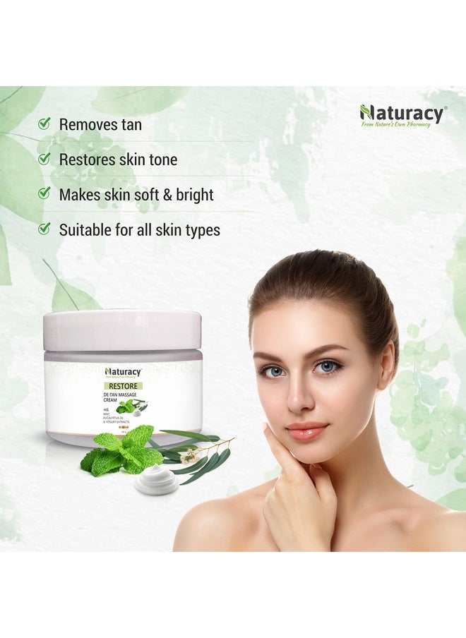 Naturacy De-Tan Cream For Tan Removal & Skin Brightening Of Face, Neck & Hands (100 G)  - Image 4