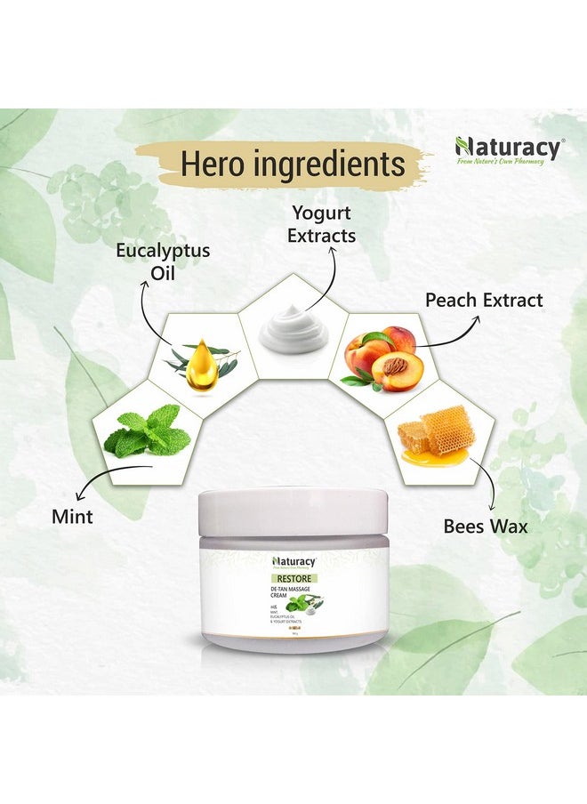 Naturacy De-Tan Cream For Tan Removal & Skin Brightening Of Face, Neck & Hands (100 G)  - Image 5