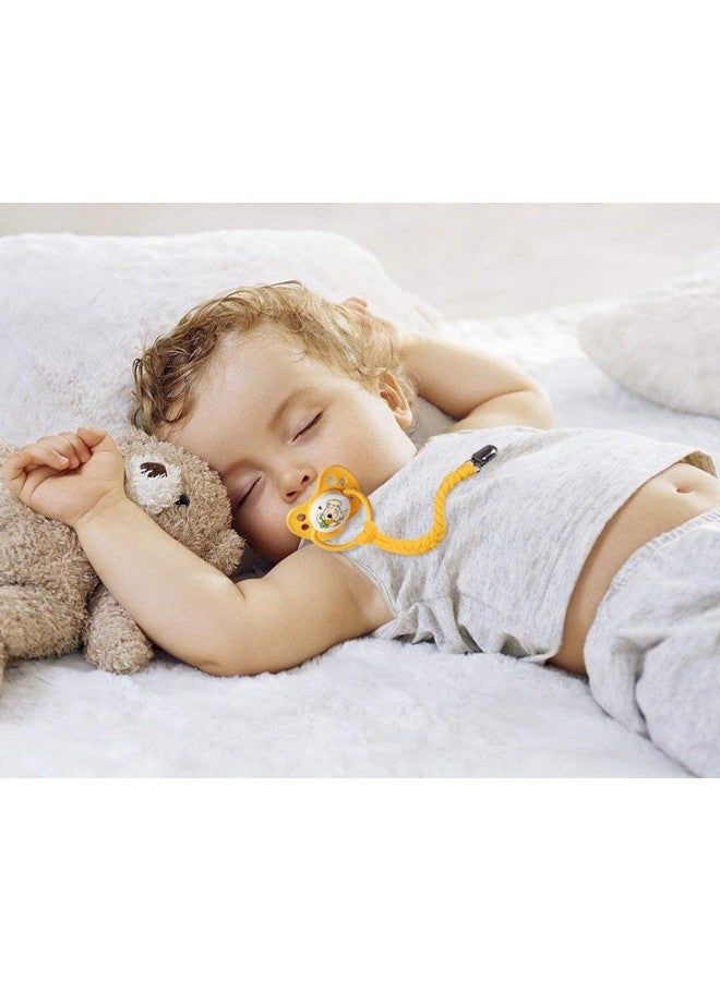 ONWON Onwon 2 Pieces Pacifier Clips for Infant Boys and Girls Universal Pacifier Holder Soothie Leash by Hand-Made Braided for All Pacifiers Teething Drool Bibs (Color B) - Image 4