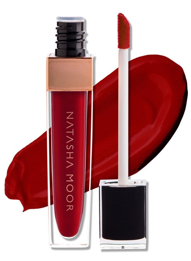 NATASHA MOOR: Molten Matte Liquid Lipstick - Long-Lasting, Hydrating, Matte Finish with Moisturizing Vitamin E - Waterproof, Kiss-Proof, Cruelty-Free - 12-Hour Stay Power - CONQUER - Image 1