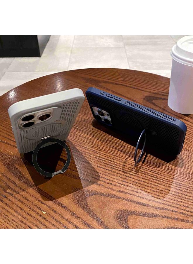 S-TOP Case For iPhone 14 Plus Hollow Cooling Magsafe Phone Case with Holder - Image 4