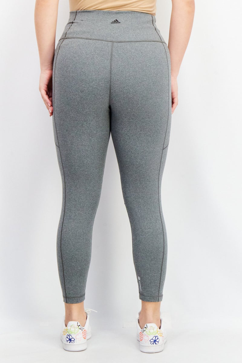 Adidas Women Sportswear Tight Ft Brand Logo Legging, Grey - Image 3