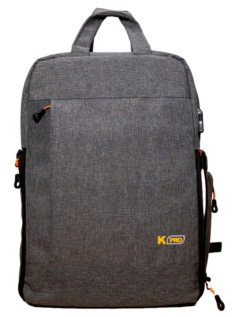 Kpro KPro  Backbag Smart Bag "Dark Grey"  - Image 1