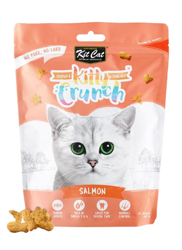 Kit Cat Kitty Crunch Salmon Flavor 60g - Image 1