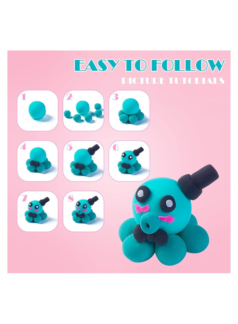 SOLARAE Air Dry Clay Kit, 36 Colors Modeling Clay, Ultra Light Magic Clay with Tools, Safe and Non-Toxic Modeling Clay, Ideal Gift for Kids, Art Crafts Gift for Kids, Not Stick Hands (36 Colors+ Tools) - Image 5