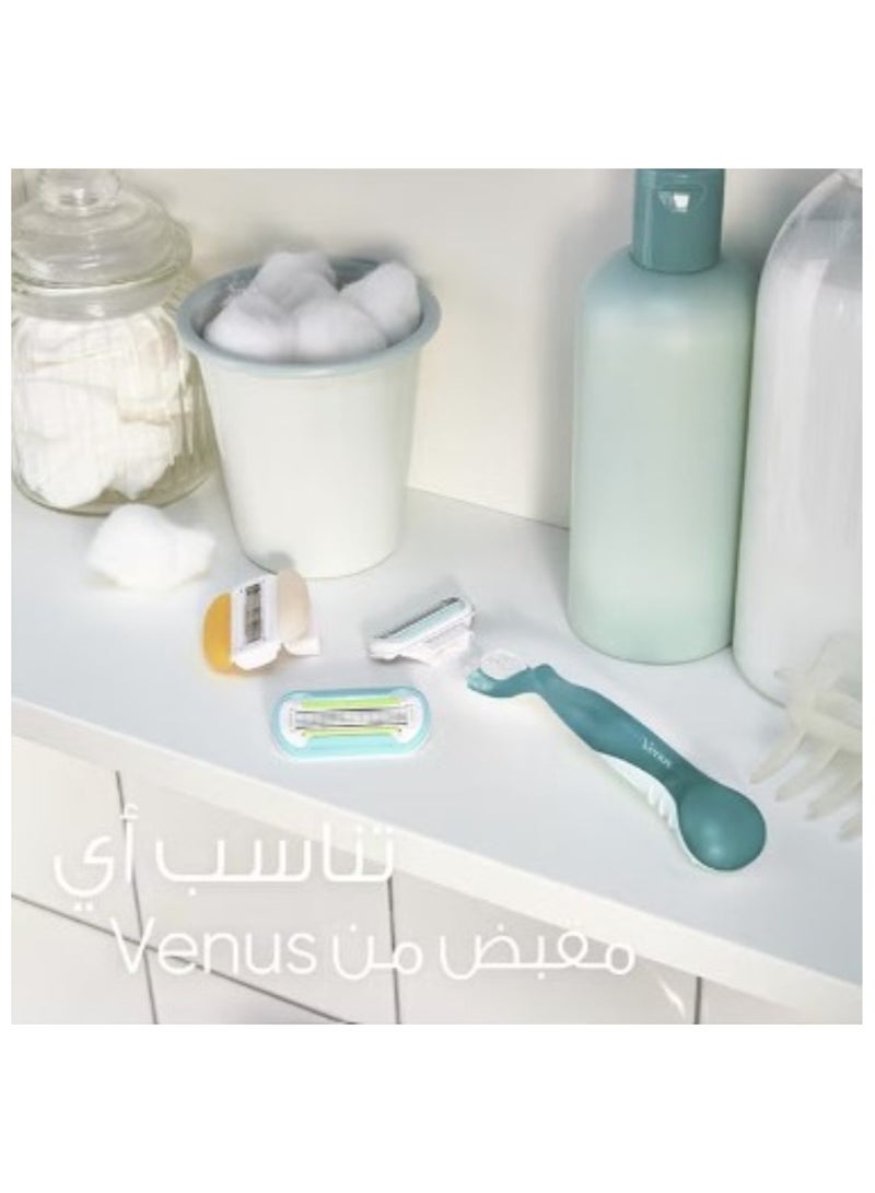 Gillette Venus Women's Smooth Razor + 2 Gillette Refill Blades - Image 4