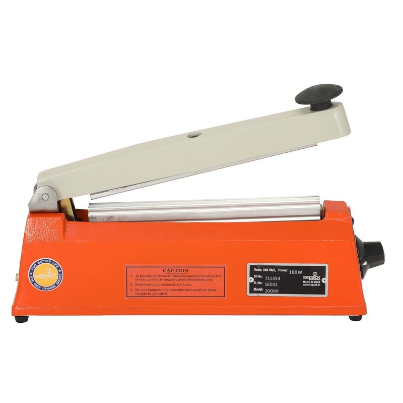 Universal Packaging Solutions Hot Bar Type Hand Sealer Machine For Silver And Laminated Pouches Sealing Pouch Packing Machine Heat sealing tool Plastic Sealer Portable sealer Size 8 INCH  - Image 1