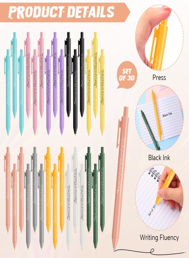 Harloon 30 Sets Employee Appreciation Gifts Thank You Gift Notebooks Gentle Color Retractable Ballpoint Pen and Keychains Journal for Teacher Office Nurse Social Worker(May You Be Proud) - Image 3