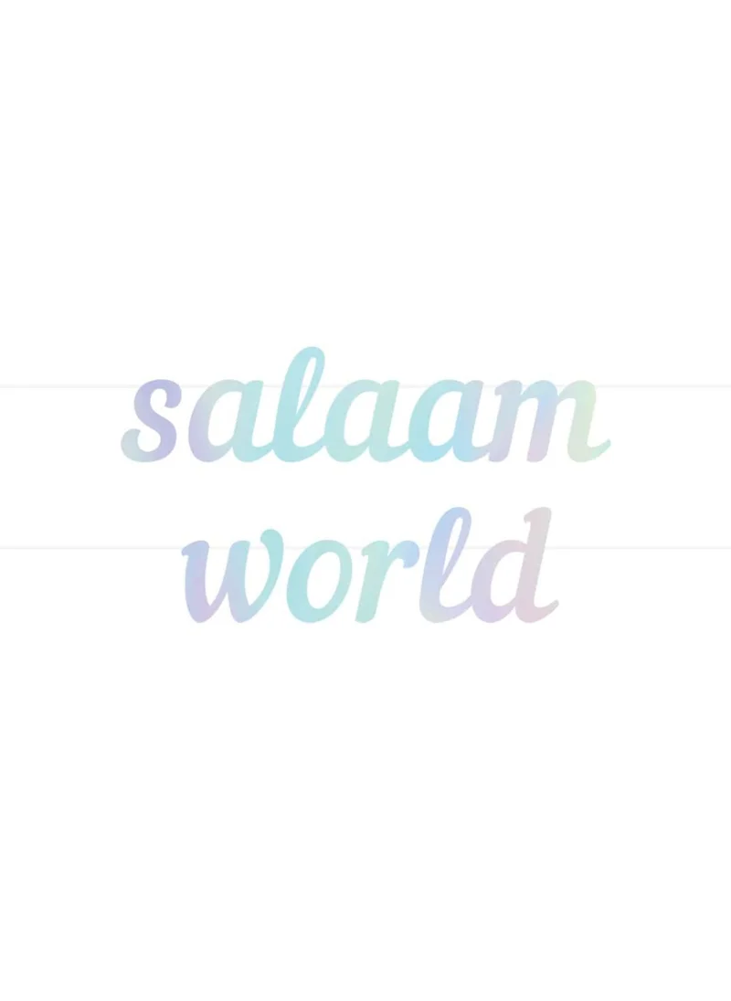 بيكوك سبلايز Salaam World Letter Banner