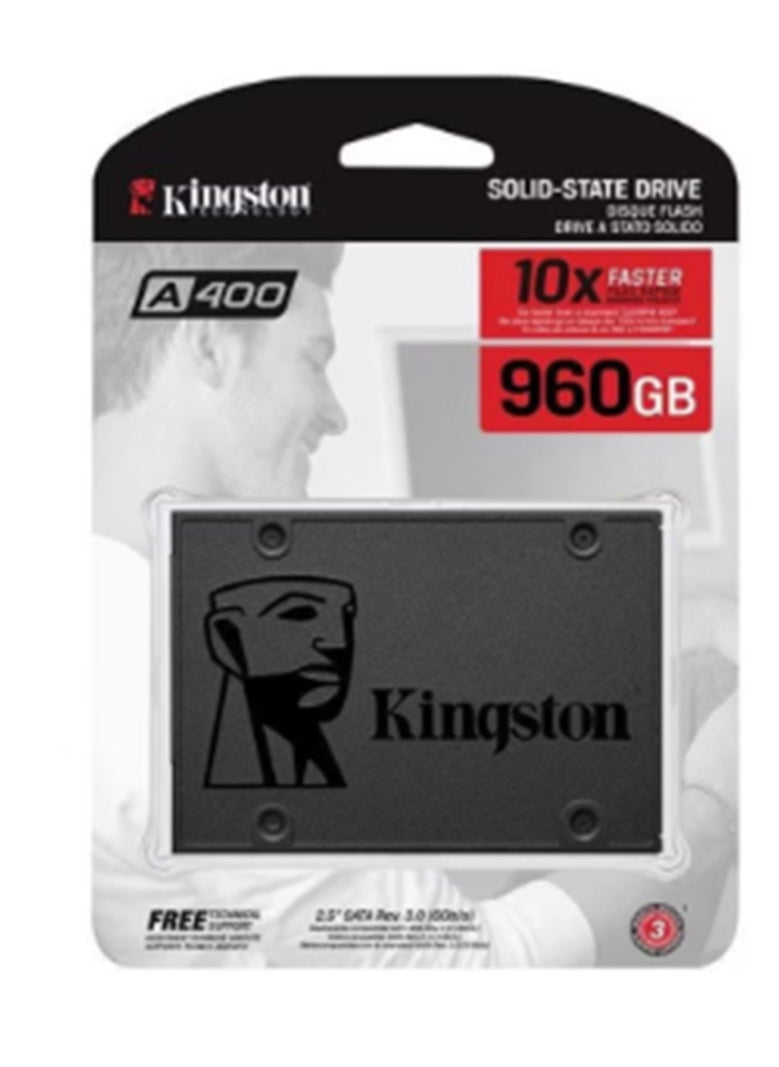 Kingston - SATA III A400 SSD Internal Solid State Drive - SA400S37/960G 960 GB ﻿ - Image 1