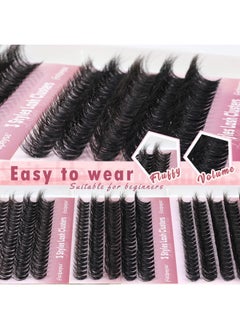 Focipeysa Focipeysa Lash Extension Kit 300pcs Lash Clusters Fluffy Eyelash Extension 60D 70D 80D Eyelash Clusters 9-16mm DIY Lash Extensions Kit with Waterproof Lash Bond and Seal and Lash Tweezers  - Image 5