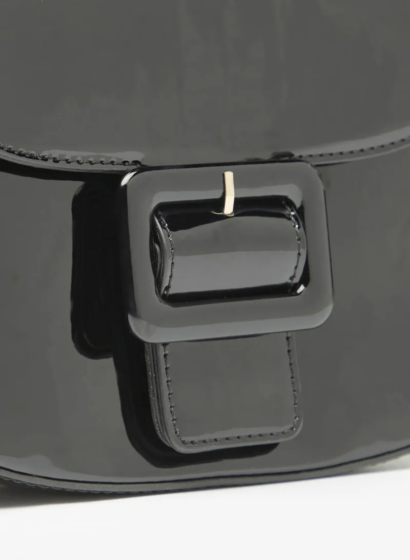 فلورا بيلا من شو إكسبرس Womens Solid Shoulder Bag with Buckle Detail By Shoexpress