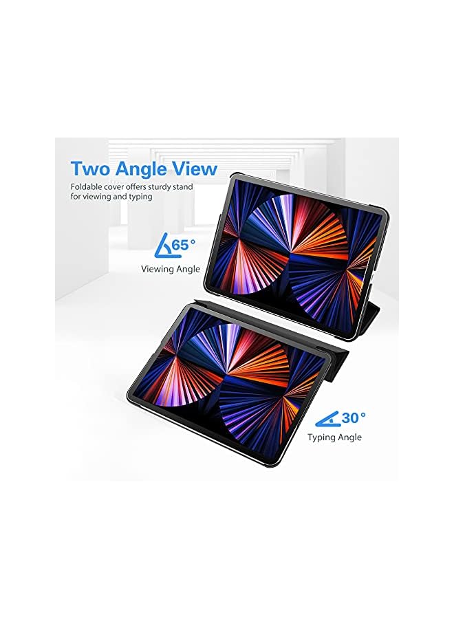 Procases Ipad Pro 12.9 Case 2022/2021 / 2020/2018, Slim Stand Hard Back Shell Smart Cover For Ipad Pro 12.9 Inch 6Th Generation 2022 / 5Th Gen 2021 / 4Th Gen 2020 / 3Rd Gen 2018 -Black - Image 4