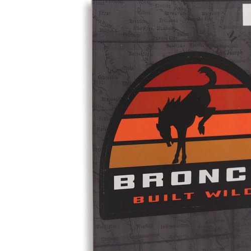 Open Road Brands Ford Bronco Sunset Adhesive Vinyl Decal - Fun Ford Bronco Sticker for Car, Window, Water Bottle or Laptop - Image 4