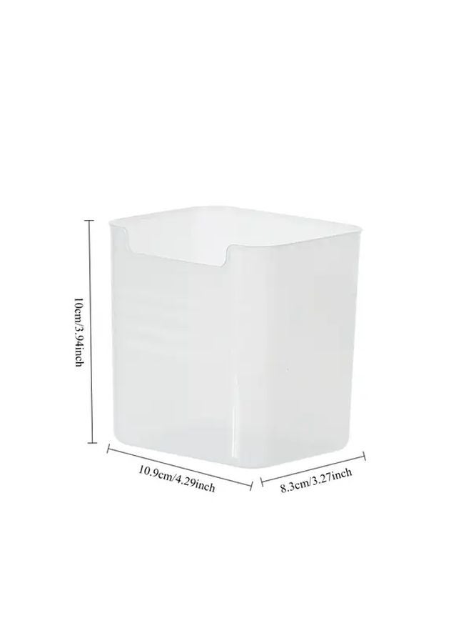 4 قطع صناديق تخزين بلاستيكية شفافة لباب الثلاجة، منظف طعام متين مقاوم للتسرب - Image 4