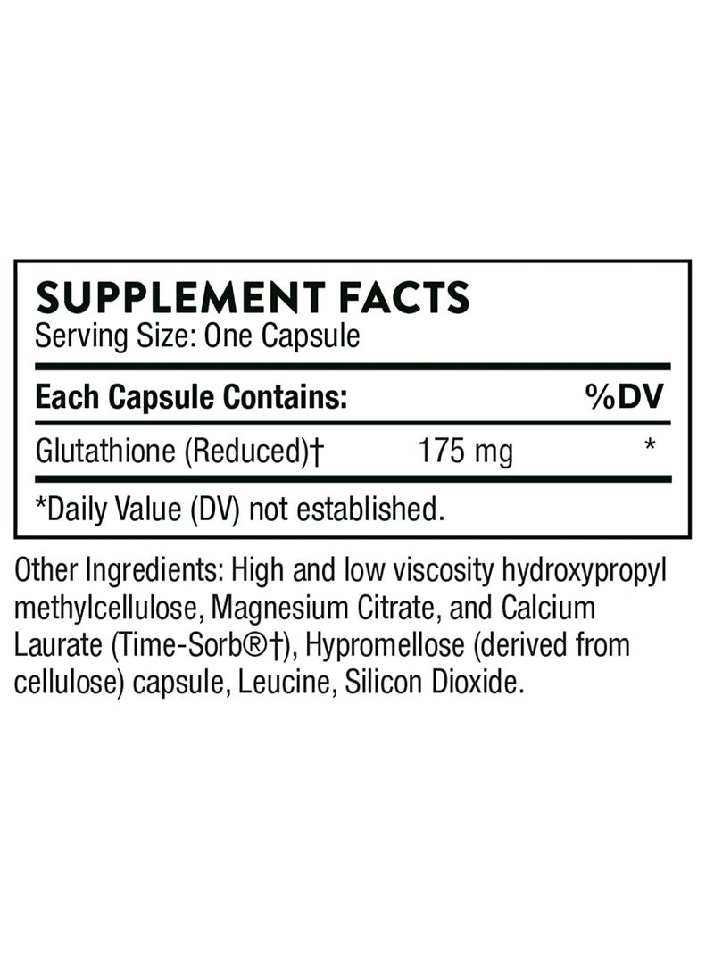 Thorne - Glutathione-SR - 60 Capsules Dietary Supplement - Image 1