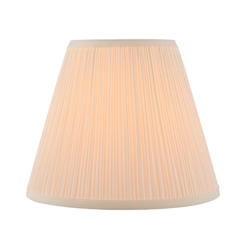 Aspen Creative 33055, Hardback Empire Transitional Spider Lamp Shade, Mushroom Pleated Pleated White, 7" Top x 13" Bottom x 10" Slant - Image 2