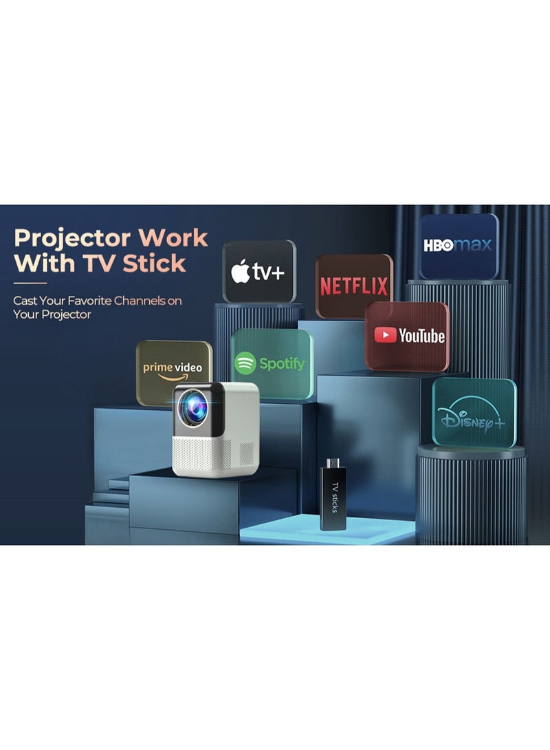 The P700 portable electric focusing projector supports high-definition 1080P mini projectors for home office use. - Image 5