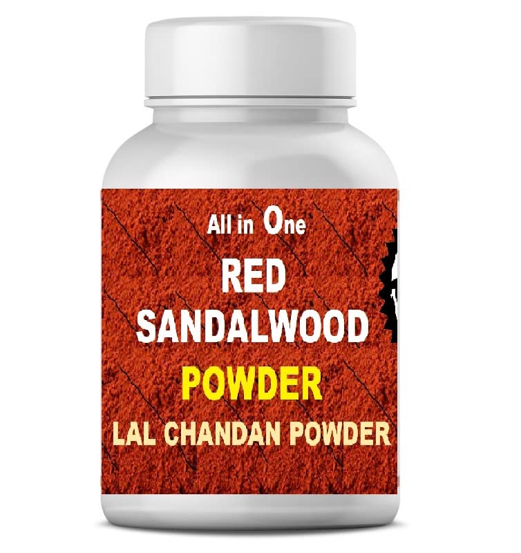 مسحوق لال تشاندان ماسالا الخضار (راكت تشاندان) مصنوع من مسحوق خشب الصندل الأحمر النقي والنادر لجميع احتياجات البوجا، 100 جرام - Image 2