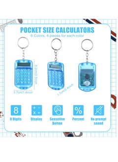 SYOSI 6 Pcs Cartoon Calculator With Keychain  - Image 5