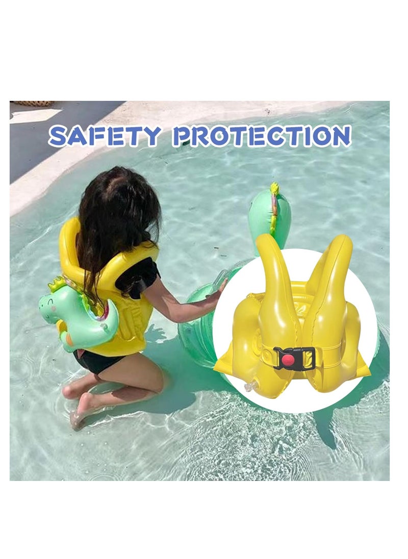 KASTWAVE - Swim Vest for Kids, Inflatable Swim Float Vest, Premium Neoprene Swim Vest for Children, Toddlers Swim Jacket, Buoyancy Aid, Training Safety Swimsuit, with Safety Strap, Learn to Swim Training Vest, L - Image 1