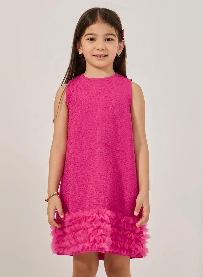 Styli Ruffled Sleeveless Dress