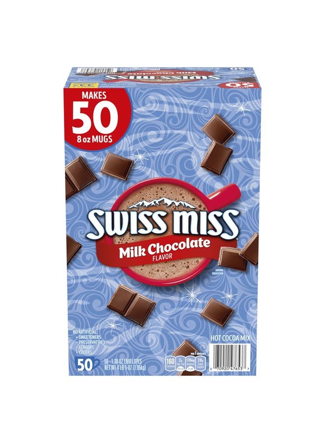 Swiss Miss Milk Chocolate Hot Cocoa Mix Packets - 50 ct, 69 Ounce (Pack of 1) (980129574) - Image 1