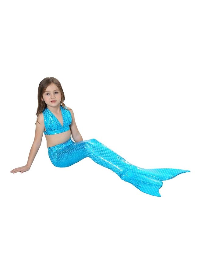 NIBEMINENT 2-Piece Mermaid Swimming Costume Set 100cm - Image 3